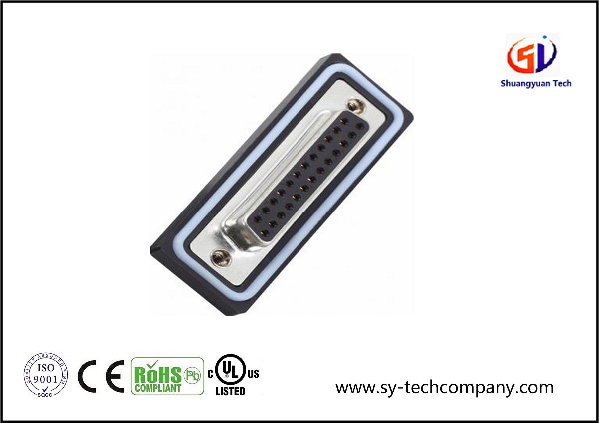 D-SUB Connector with Female Dual Row Solder Type