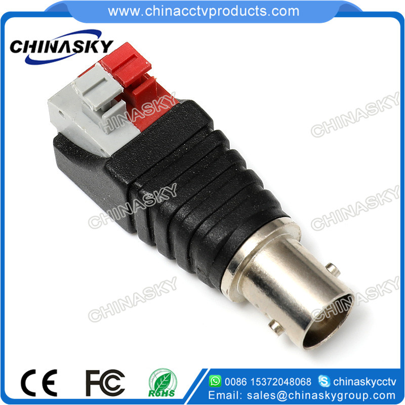 Female CCTV Screwless BNC Connector with 