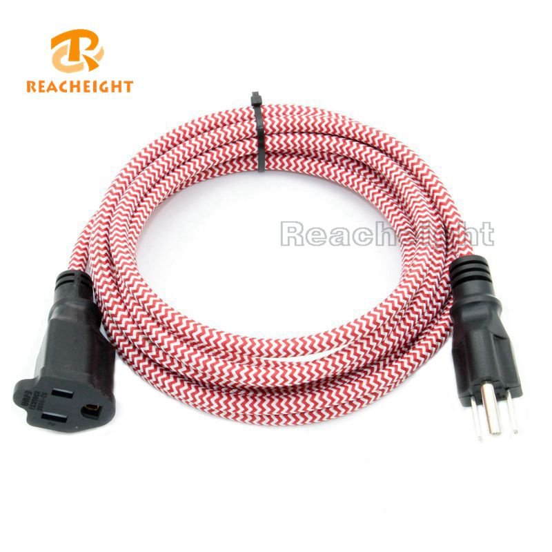 UL Listed Textile Plug Cord Set