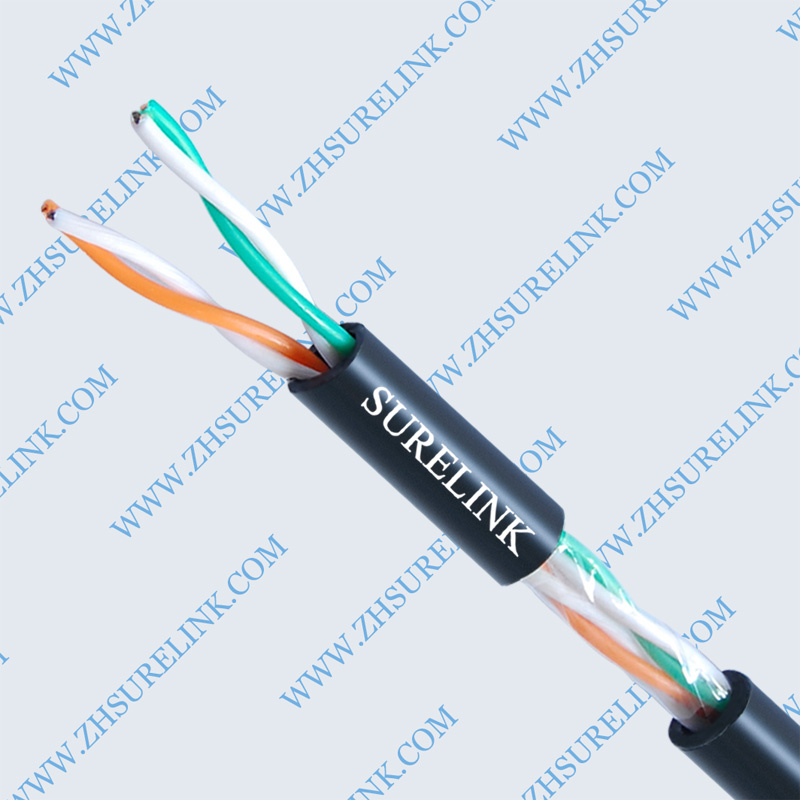 Outdoor Black Copper Telephone Cable