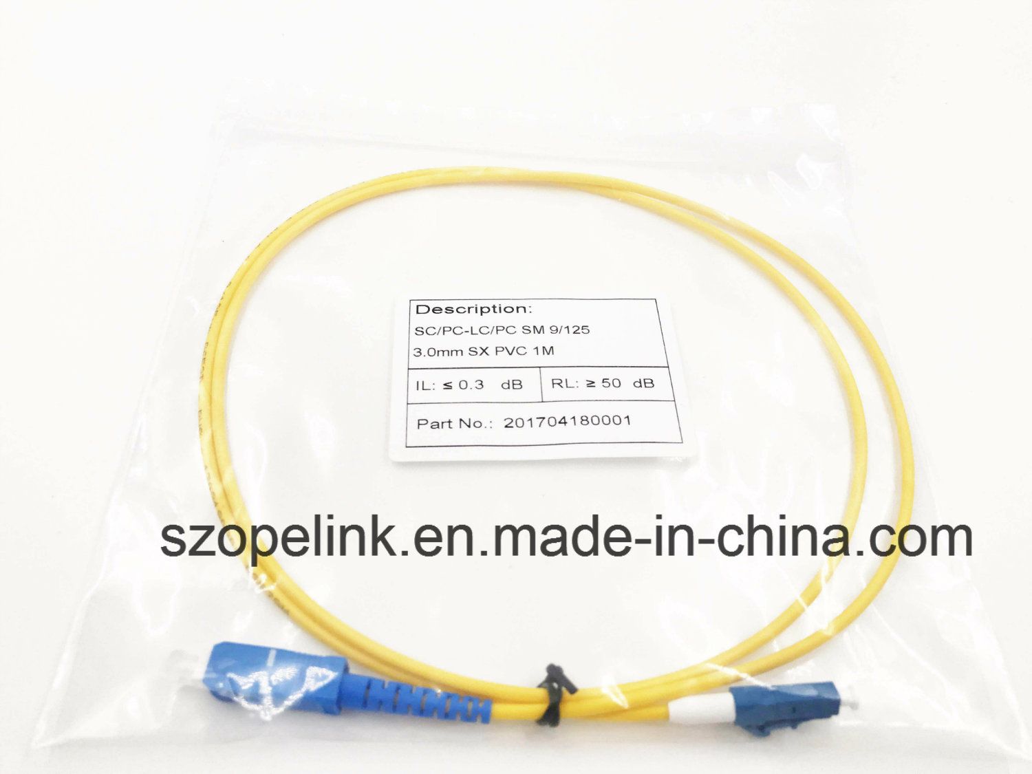 Fiber Optic Patch Cord signal Mode, Simplex Sc-LC Drop Cable