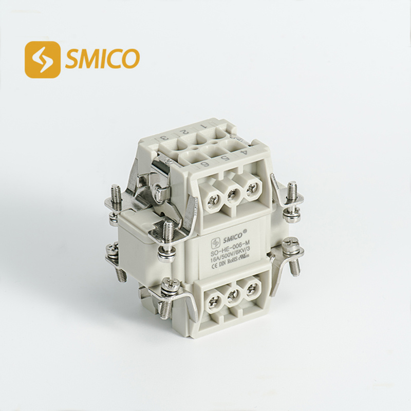 6pin Han E Series Waterproof Heavy Duty Connector Similar Harting