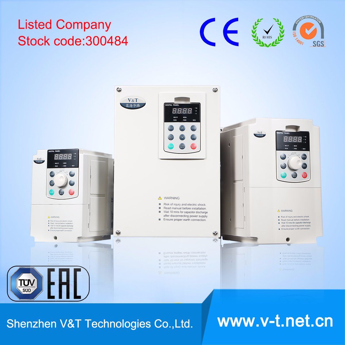 V6-H High Quality AC Variable Speed Drive Closed Loop Vector Realizing Precise Speed/Torque Control 0.4 to 220kw - HD