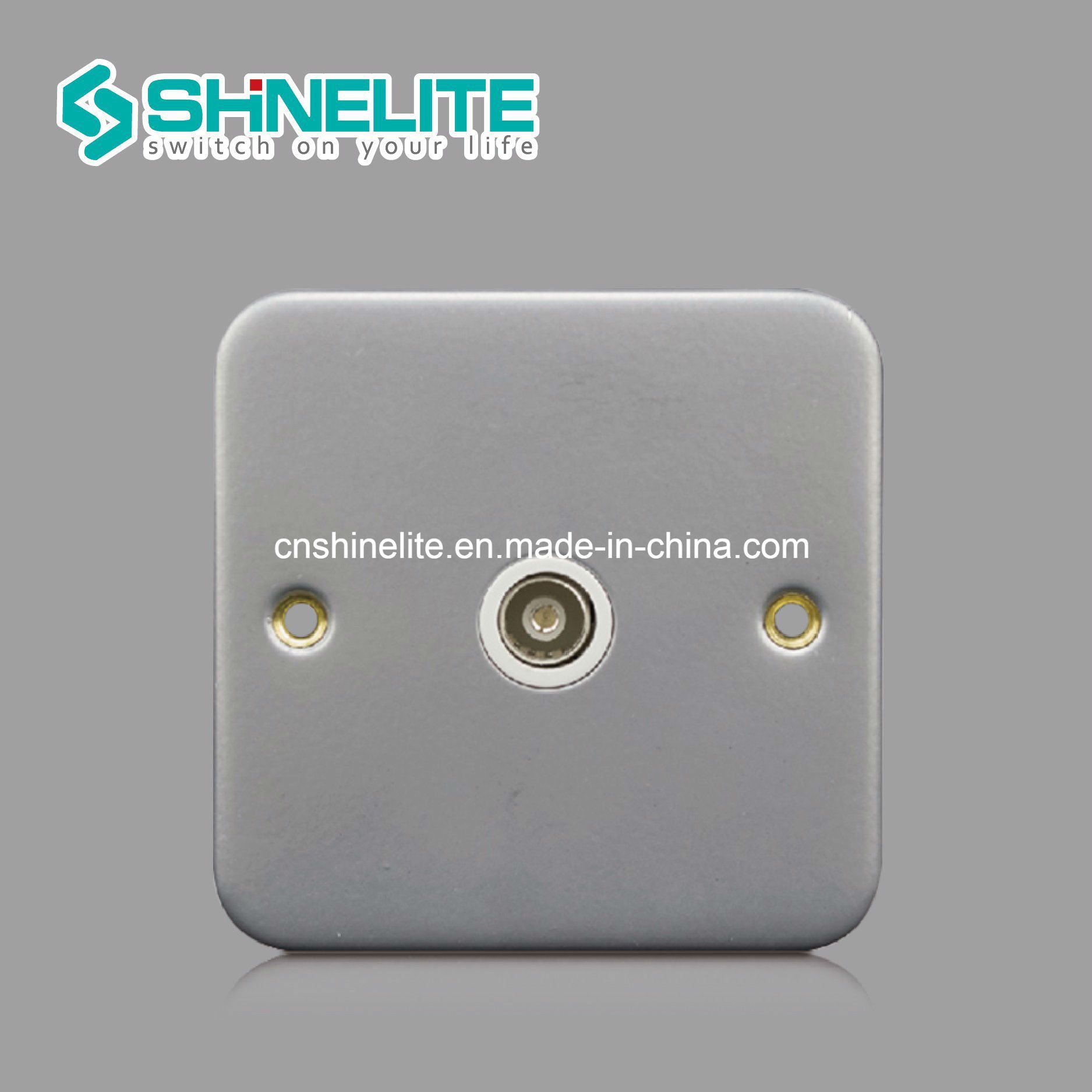 Best Selling Metal Clad BS Standard TV Socket Outlet