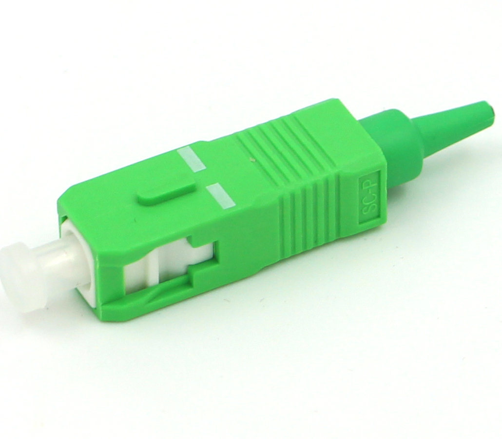 Sc/APC Singlemode 0.9/2.0/3.0mm Green Fiber Optic Connector