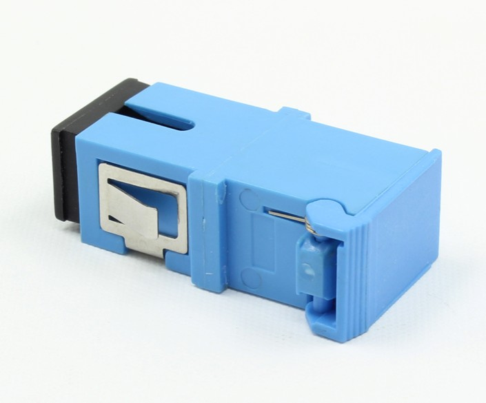 SC/PC Singlemode Simplex Fiber Optic Adapter with Shutter
