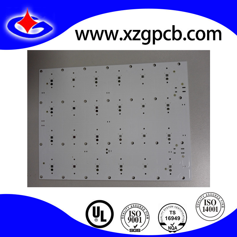Single-Sided LED Aluminum PCB Board LED PCB with White Mask