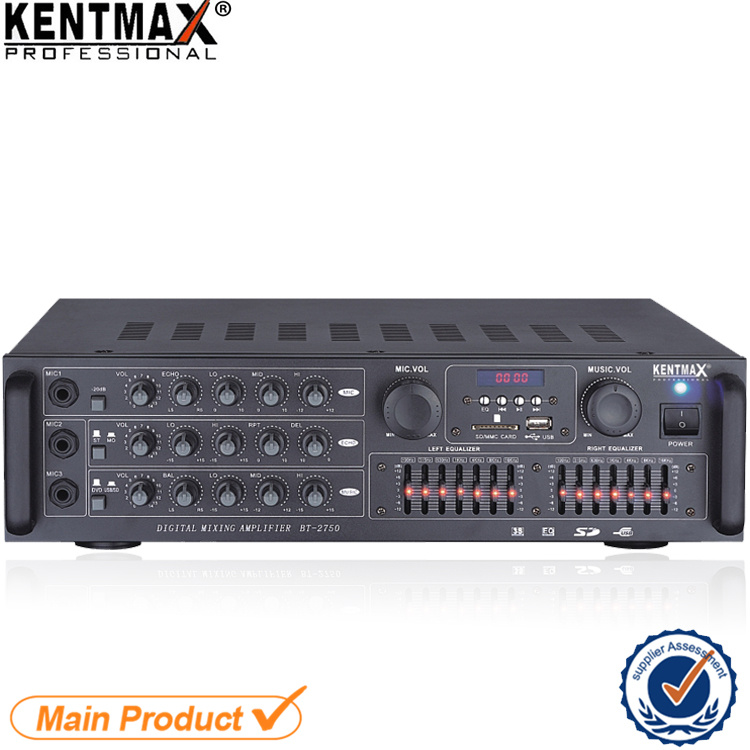 Iron Panel 2*7 Brands EQ Amplifier for Home 2.0 Channels