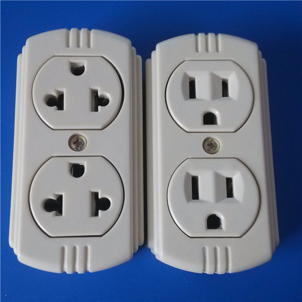 South America 3 Pins with Earth ABS Socket (U03-1)