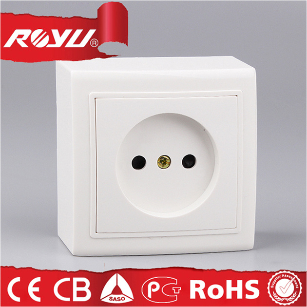 ABS Material Surface Mounting 2 Pin Socket French Socket