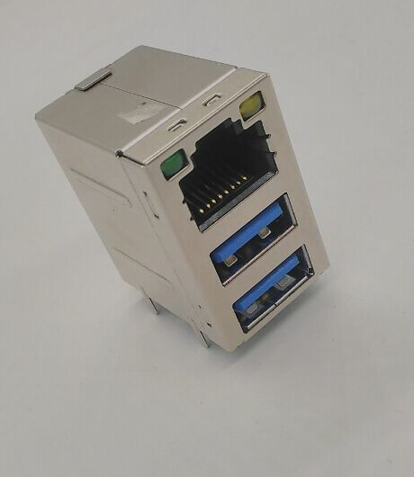 RJ45 Connector +USB with Transfer with LED Light