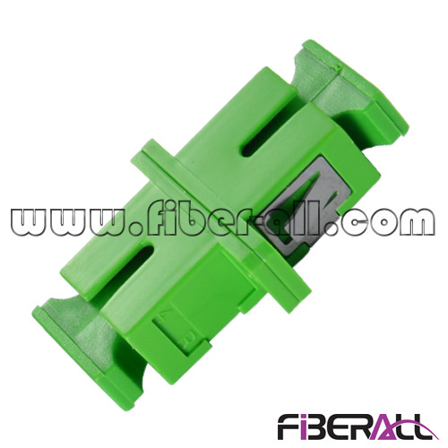 Sc APC Simplex Fiber Optic Adapter Plastic Green