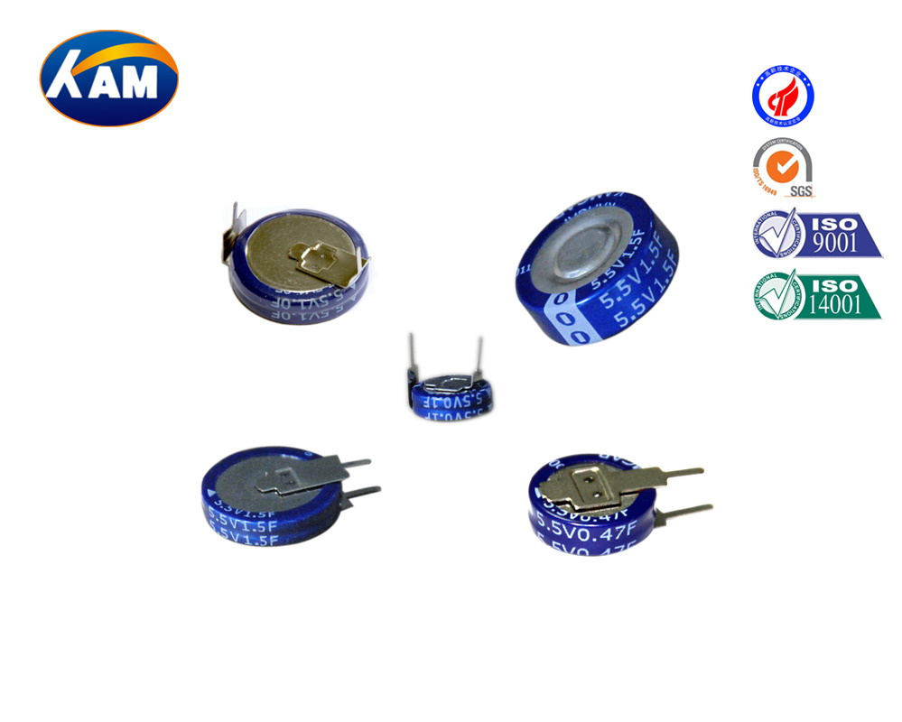85c 5.5V 1.5f Super Capacitor for Smart Meter and Toy