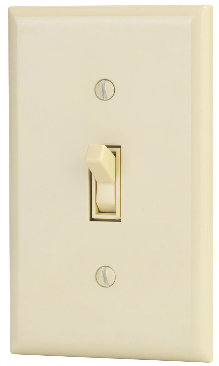 1-Gang Toggle Device Switch Wallplate, UL Listing