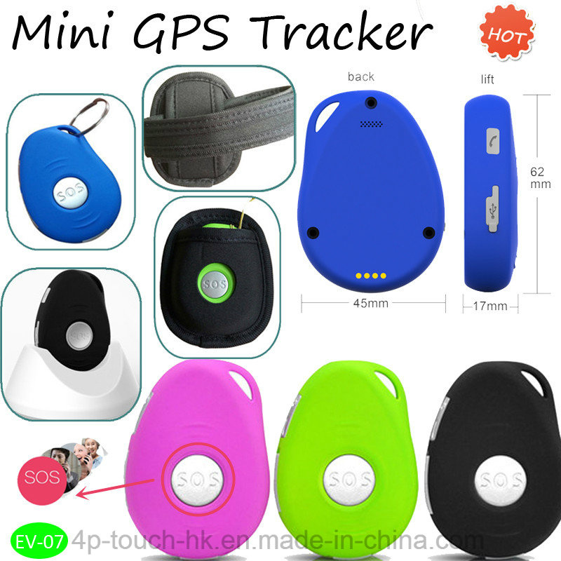 IP66 Waterproof Mini GPS Tracker with Big Sos Button EV07