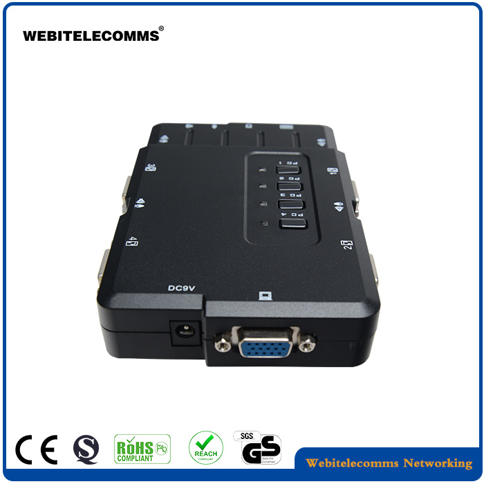 Plastic 4 Port Soho Kvm with Audio