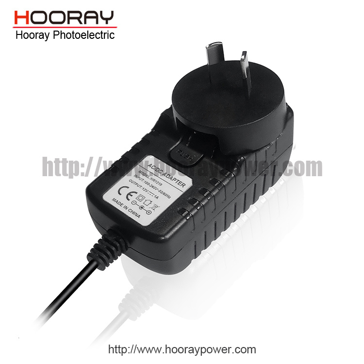 12V 1A 12W Changeable Power Adapter Universal Multifunction Changeover Plug UK, EU, Us Plug 12W AC DC Power Charger