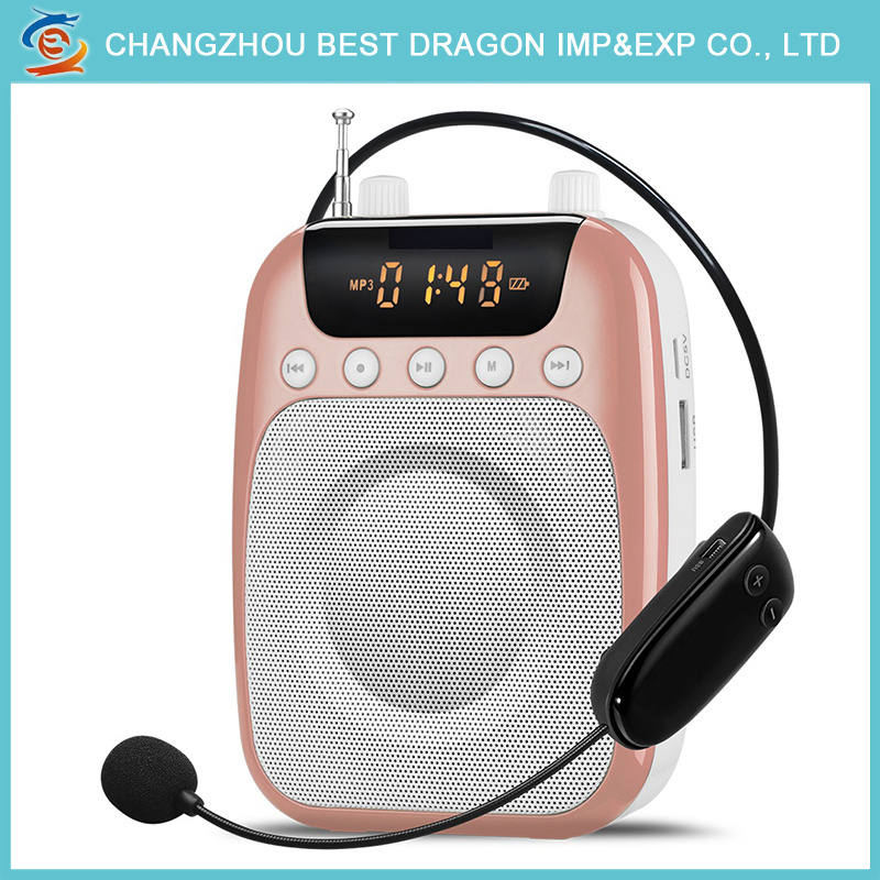 Mini Portable Wireless Microphone Voice Loud Booster Amplifier Speaker