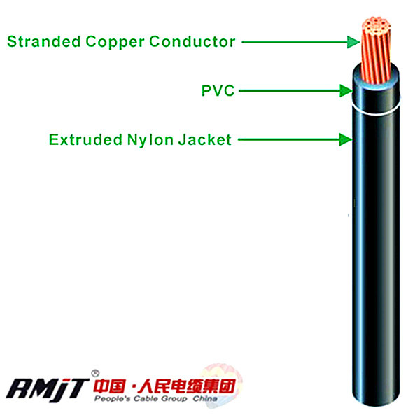 Thhn Cable/PVC Insulation Nylon Jacket Electrical Wire