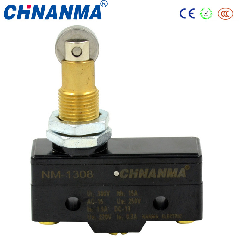 15A Panel Mount Cross Roller Plunger Micro Switch