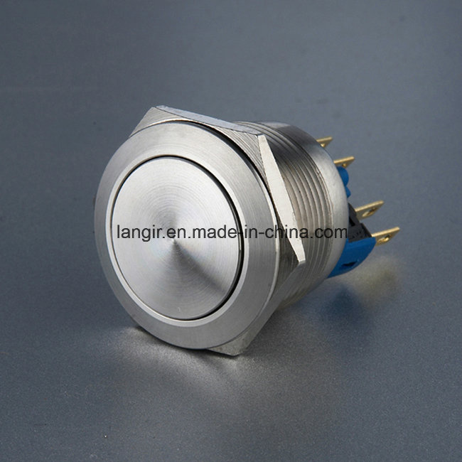 Langir 22mm Reset Waterproof Momentary Vandal Resist Push Button Switch