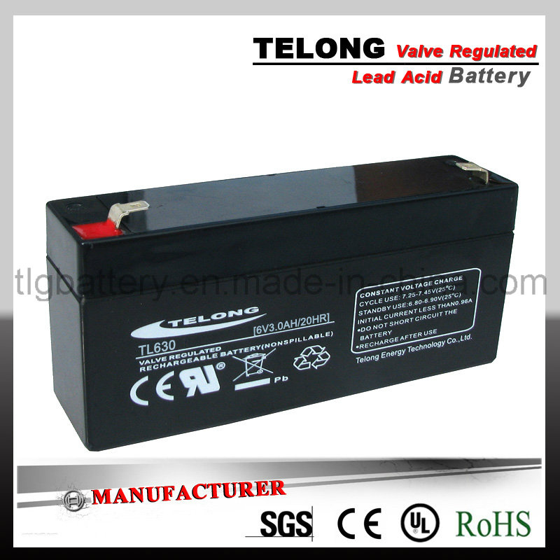 6V3ah Rechargeable Power Battery for UPS