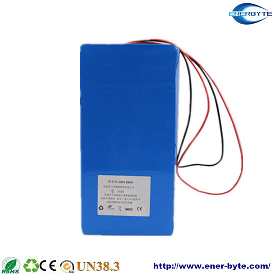 Lithium Battery120V 20ah for E-Motorcycle/ Pipeline Car