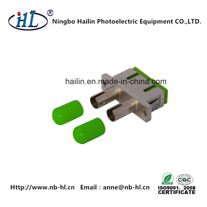 Optic Communications Sc-St APC Duplex Fiber Optic Adapter