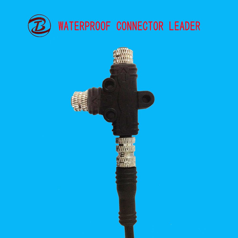 T Type 3 Way IP67 Male and Female Electrical Connector