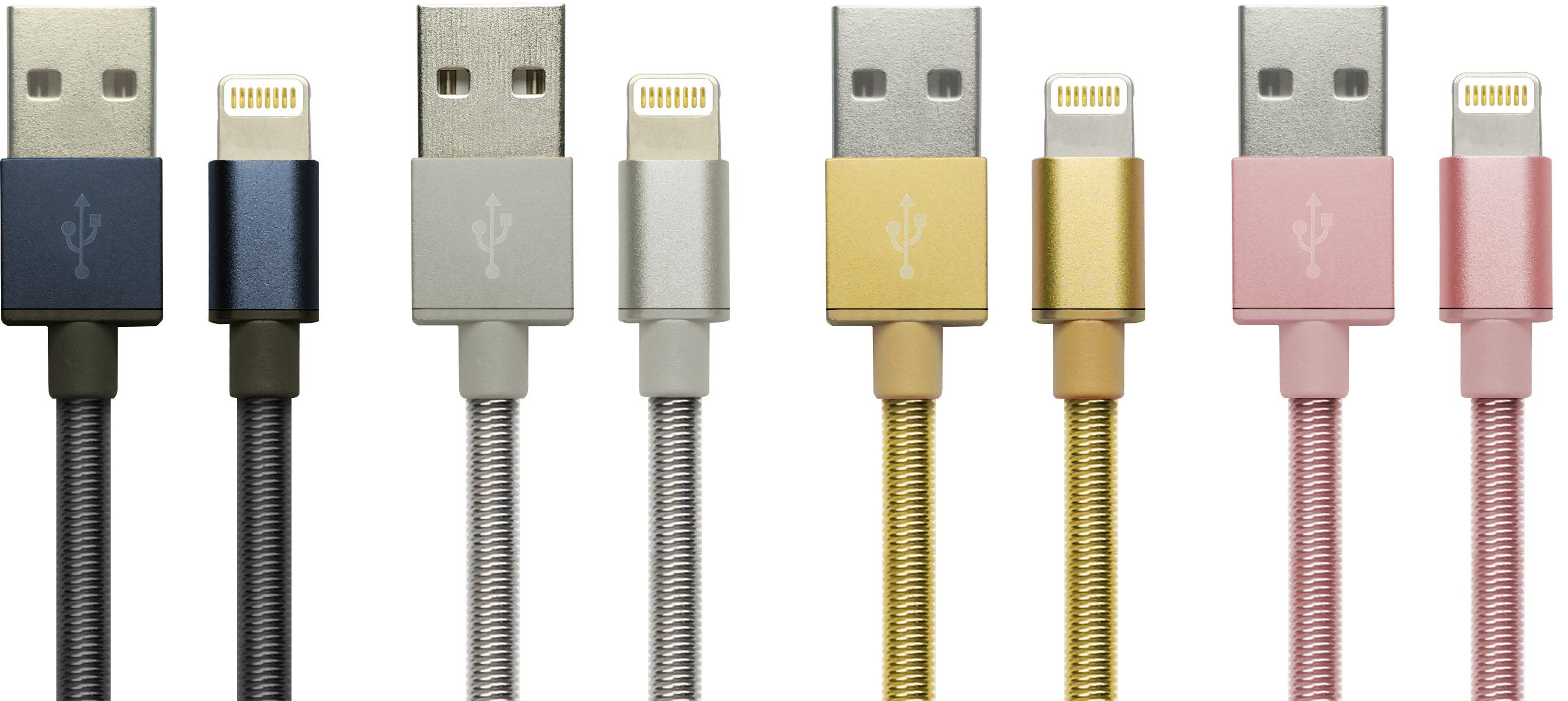 Mfi Lightning Metal Fast Cable USB Charger for Apple iPhone 5c 6s Plus 7 8 X