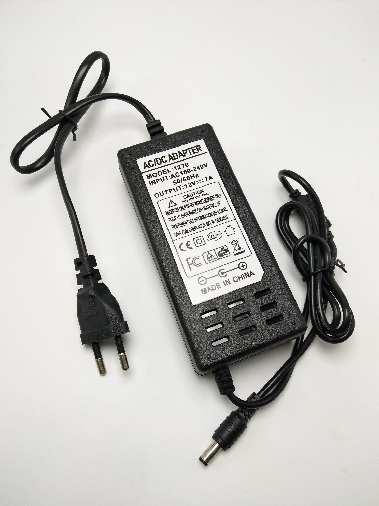 AC/DC Power Supply 12V7A Power Adapter
