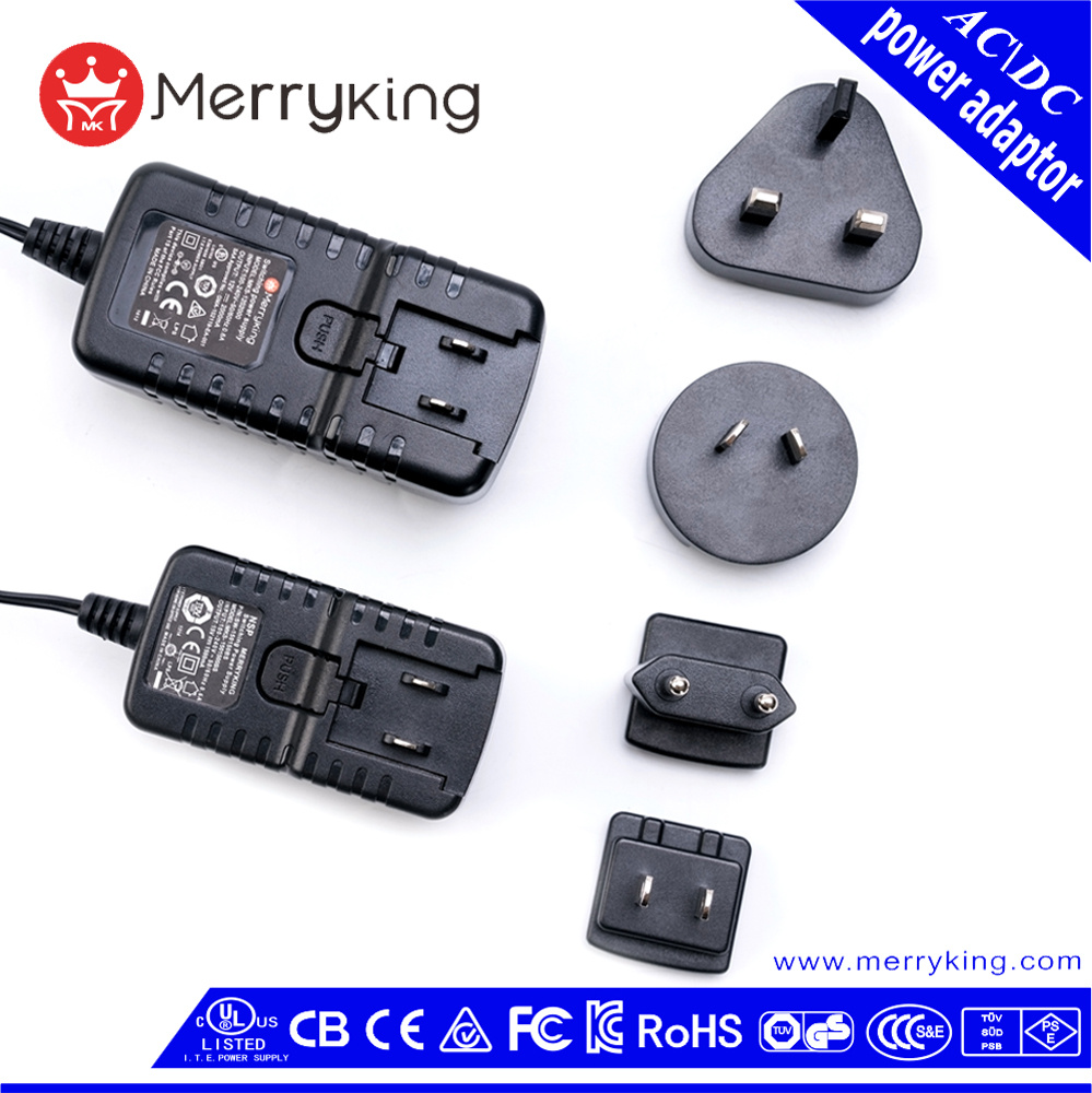 Us UK Au EU Jp Kr Plug 5V 10V 12V AC DC Power Adapter