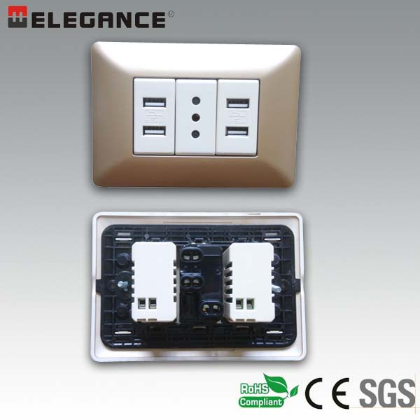 Ma-USB New Design Italian Wall USB Socket