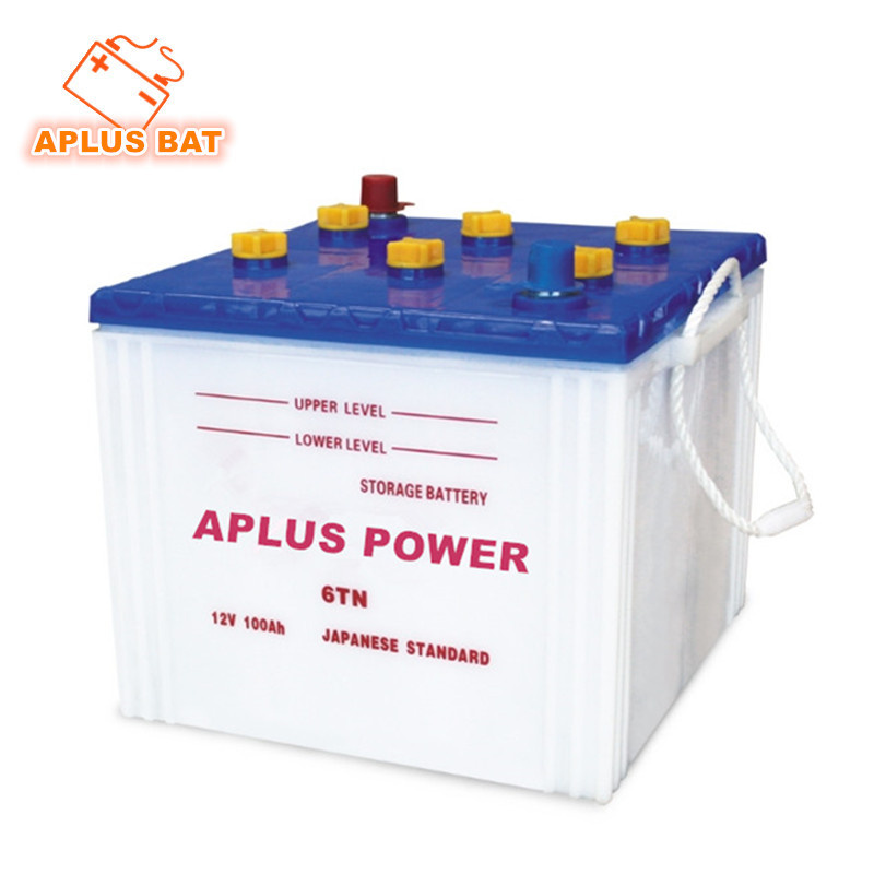 High CCA Performance Dry Charge Tank Battery 6tn 12V 100ah