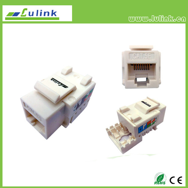 UTP Cat5e 90 Degree Keystone Connector RJ45 Keystone Jack