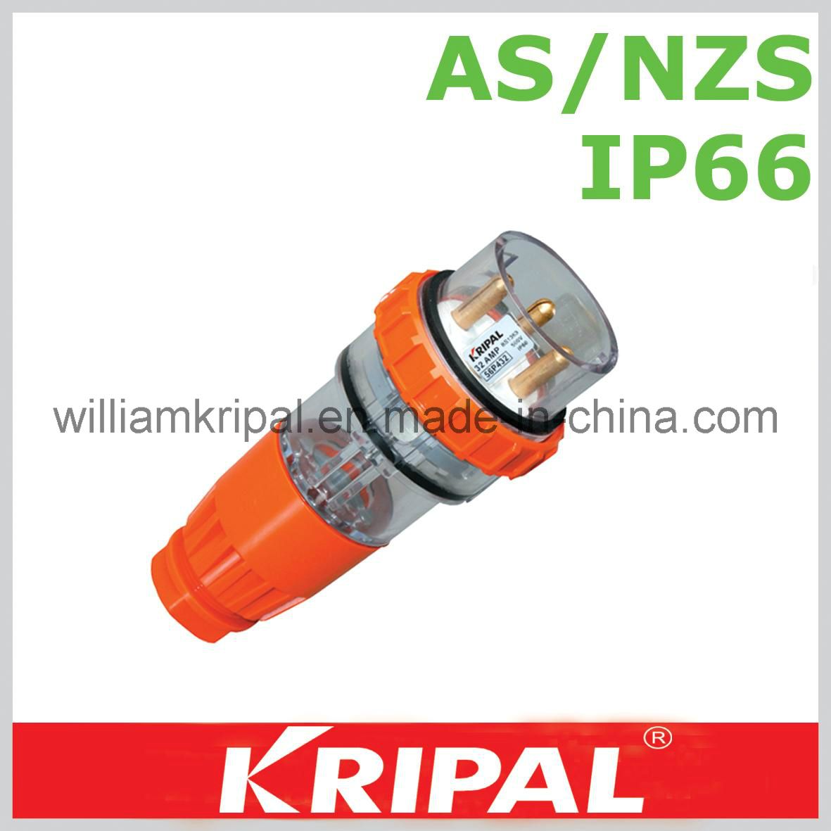 IP66 4pin 32A Industrial Plug