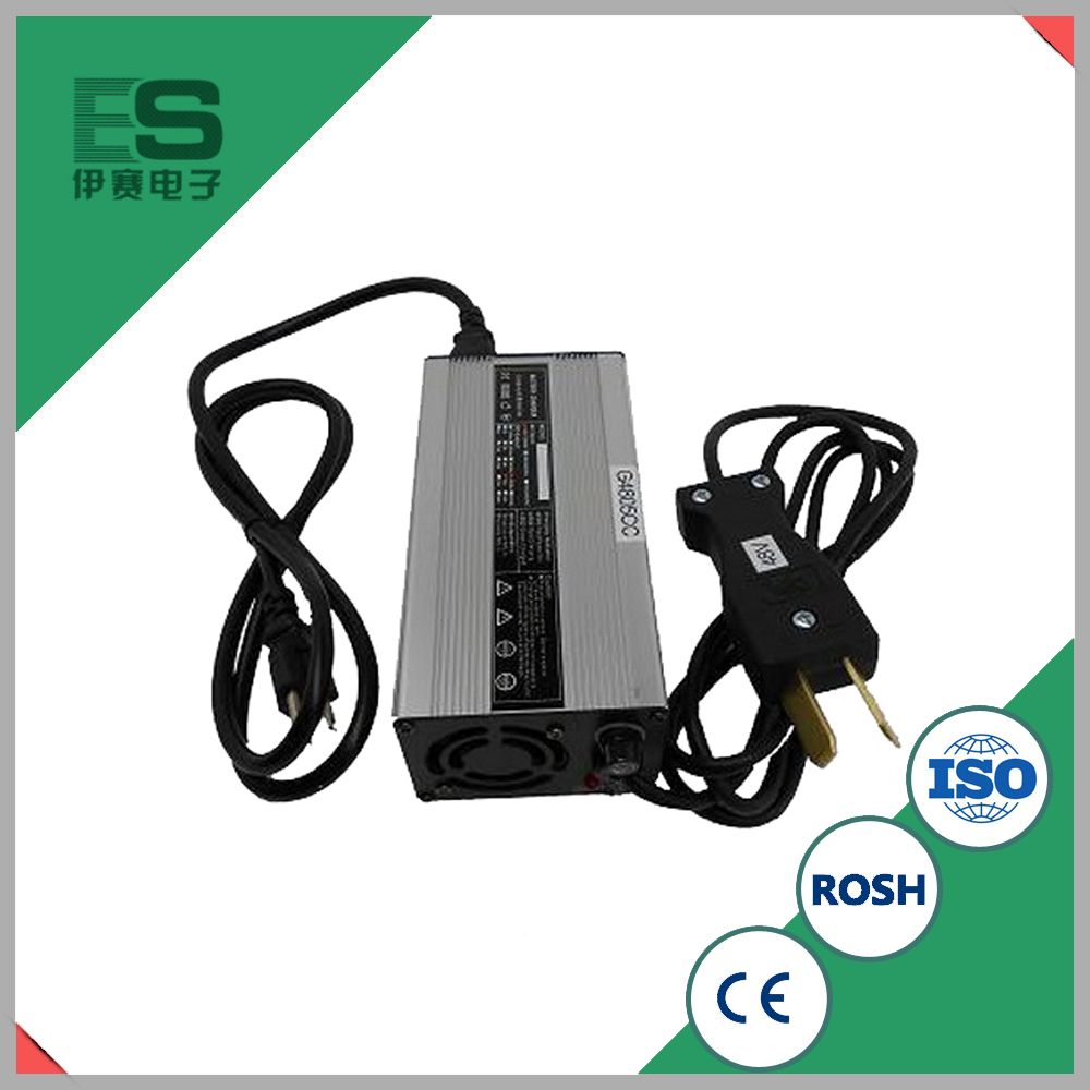 48VDC6AMPS Golf Cart Battery Charger with Crowsfoot Plug