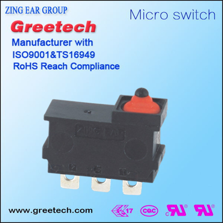 Push Button IP67 Micro Switch 3A 12VDC