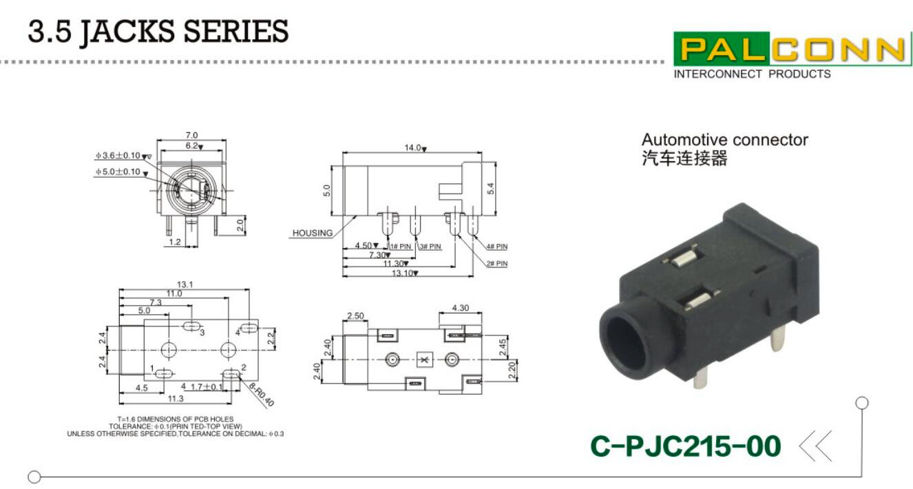 3.5 Jack for Automotive Connector