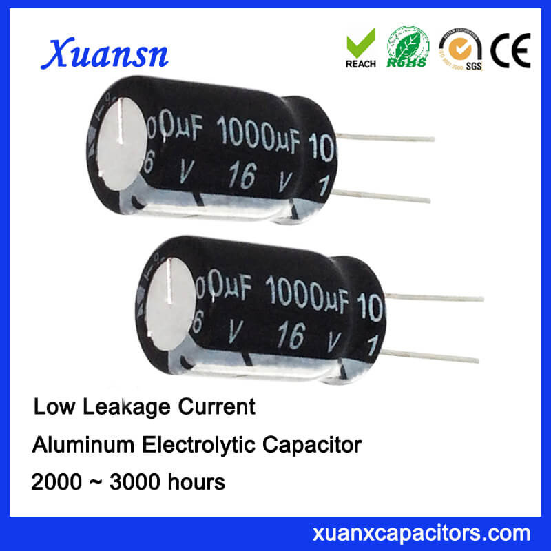 Cheap Electrolytic Capacitor 1000UF 16V Low Leakage