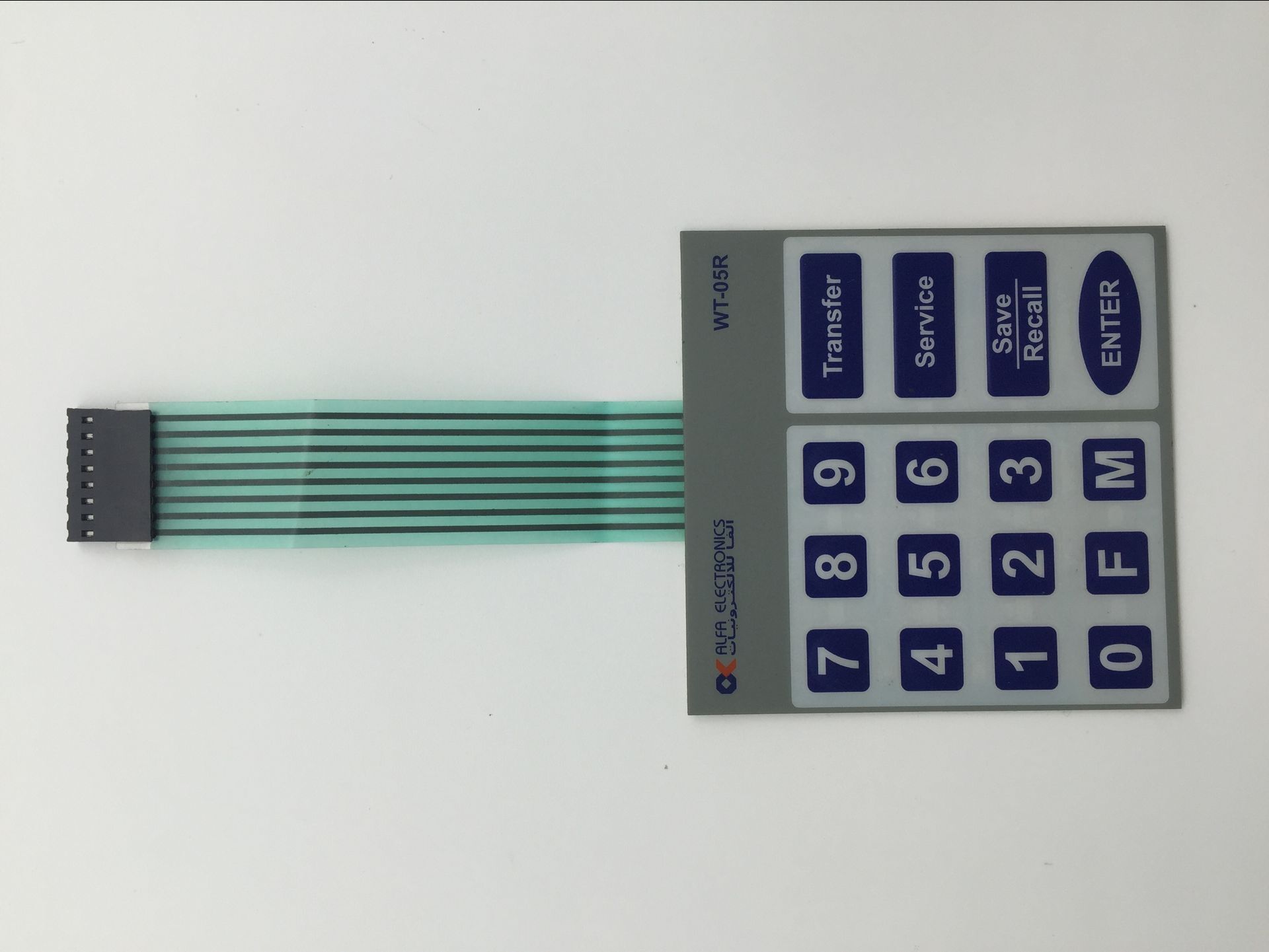 Custom Embossed Keys LED Metal Dome Tactile Membrane Switch Keypad for Wireless Controller