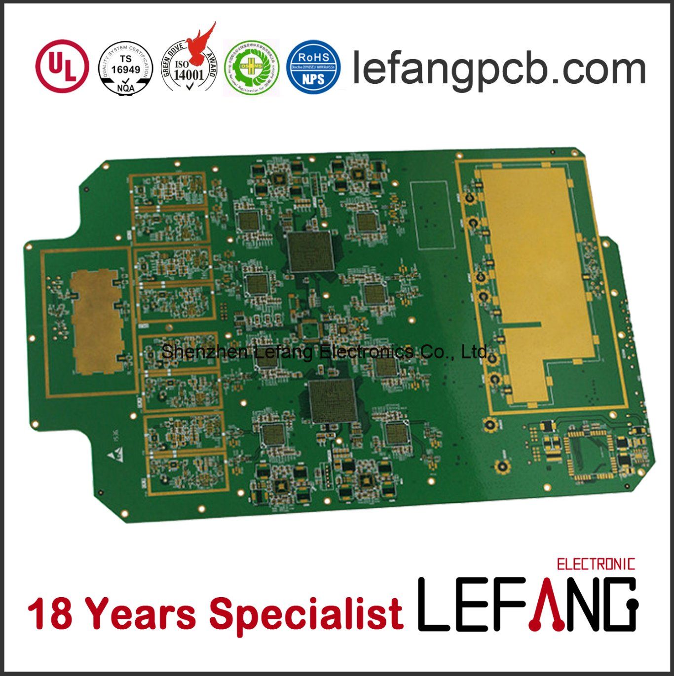 Communication PCB Board with Immersion Gold