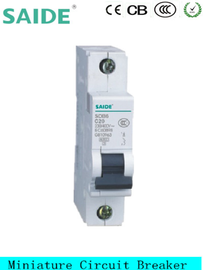 Sdb65-63 Miniature Circuit Breaker 1p MCB