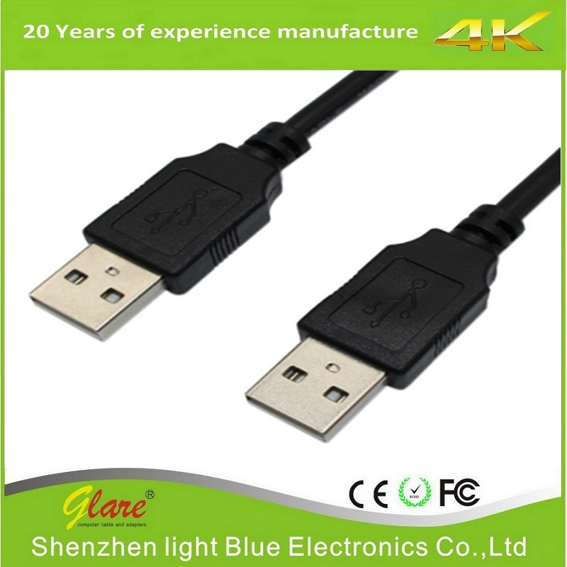 Right Angle USB Am to Am Cable
