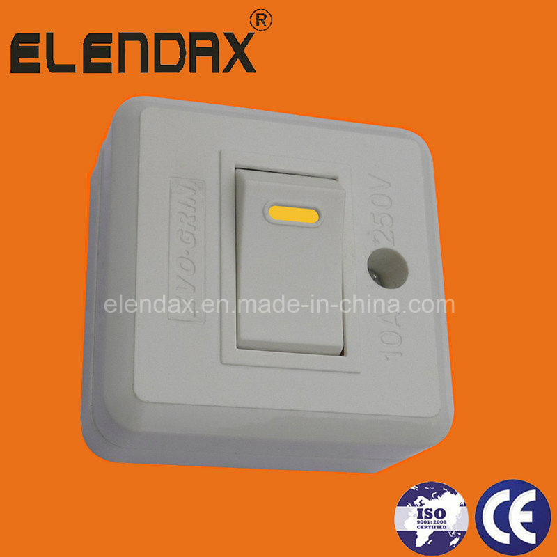 EU Style Flush Mounted One Way Power Light Switch (F5001)