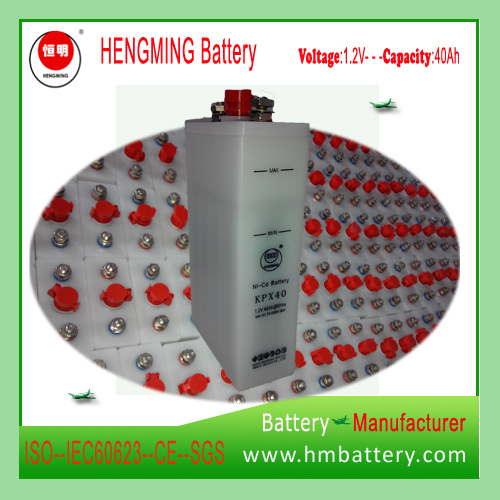 Nickel Cadmium Sintered Type Battery for Engine Starting