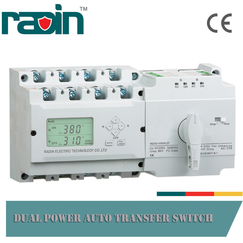 600A Automatic Transfer Switch, 600 AMP Auto Transfer Switch (RDS3-630C)