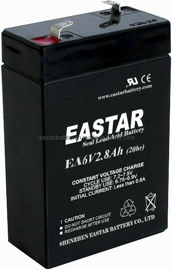 6V 2.8ah Lead Acid Battery (EA628)