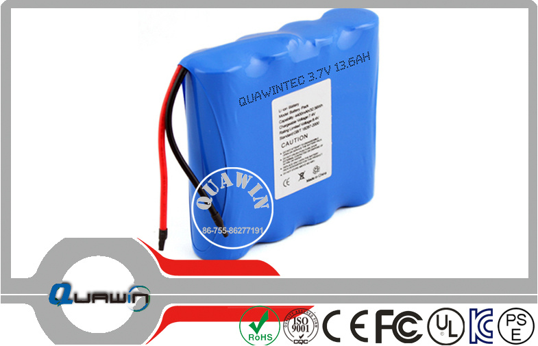 1s4p 3.7V 13600mAh Lithium Battery Pack