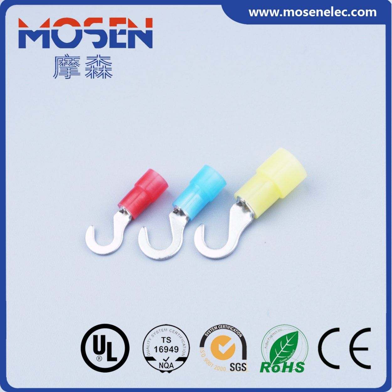 Hny Type PA66 Nylon Hook Insulated Cable Terminal